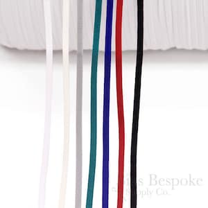 LEO 4 mm oval resår för BH-band eller snörning, tillverkad i Italien