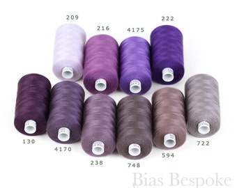 ESTER 80 All-Purpose Sewing Thread, 100% Polyester, 1094 Yards, Purple