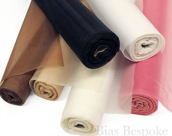 WANG Sheer & Rigid Nylon Mesh, Medium Weave, 56&quot; Wide, Sold by the Yard