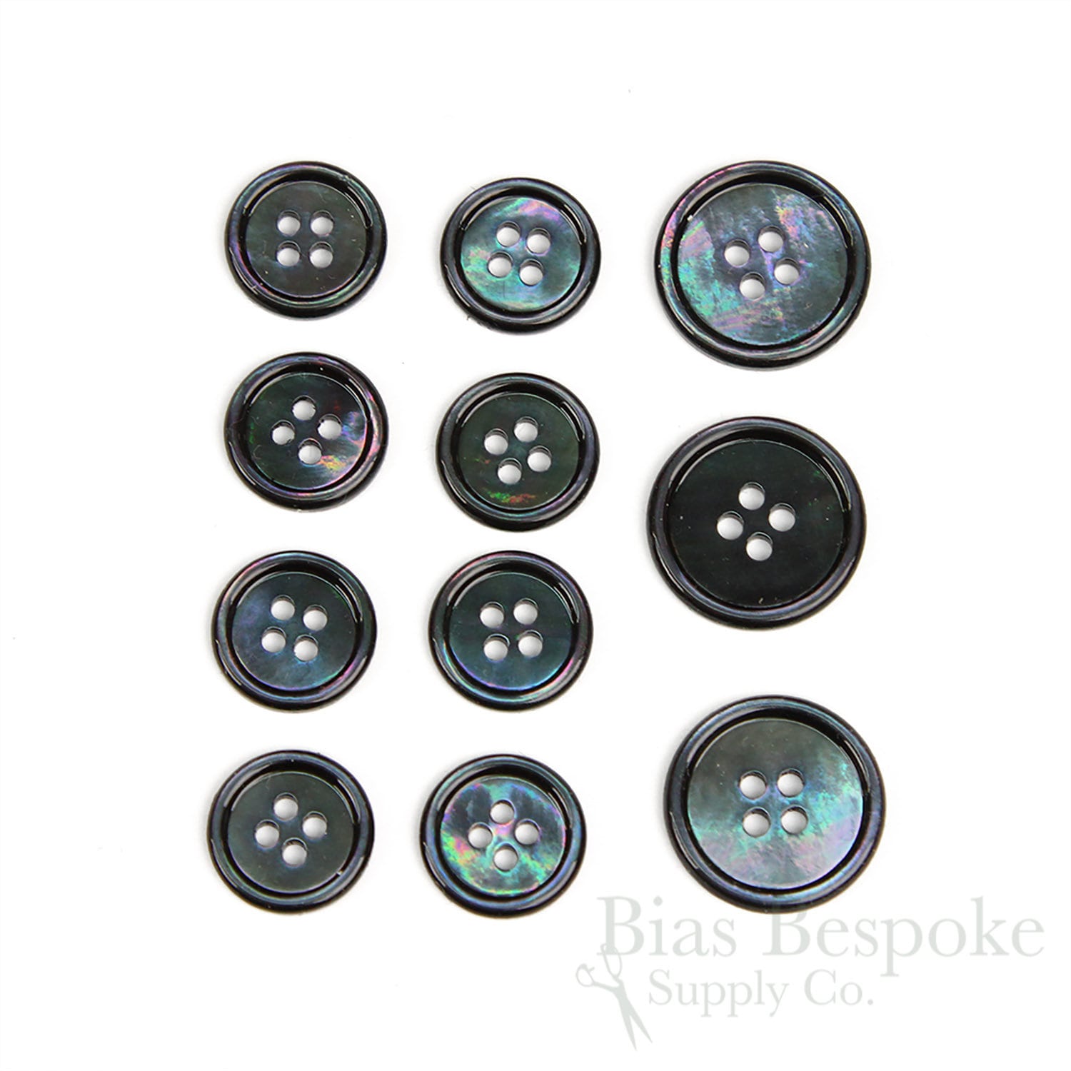 TITO Gray Blue Genuine Mother of Pearl Buttons for Shirts, Suits ...