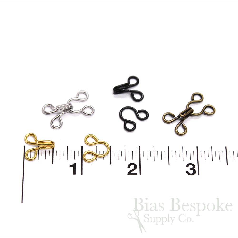 60 Sets of 1/2 Locking Hooks and Eyes 4 Colors Etsy
