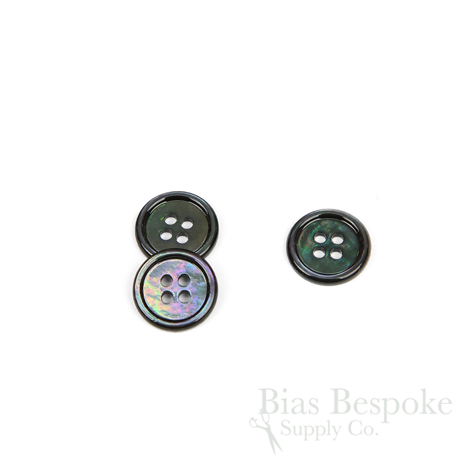 TITO Gray Blue Genuine Mother of Pearl Buttons for Shirts, Suits
