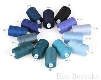 ESTER 80 All-Purpose Sewing Thread, 100% Polyester, 1094 Yards, Black and Blue