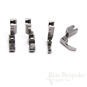 Hinged One-Side Feet for Industrial Sewing Machines, Both Sides in 2 Styles