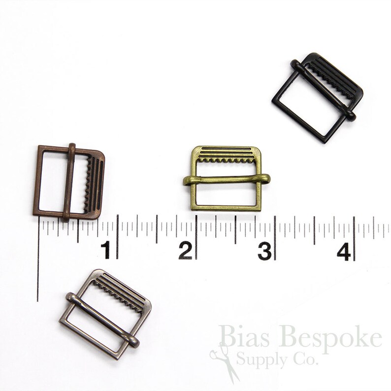Set of 12 SlideStyle Small Metal Buckles in Four Colors Etsy