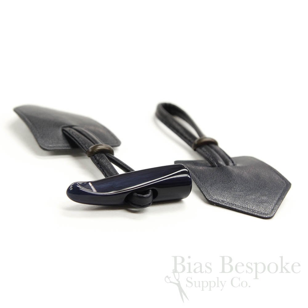 Boutons Brandebourg En Cuir PU – Lot De 4 Paires, Pour Manteau, Dufflecoat, Projets Couture Et Décoration (noir)