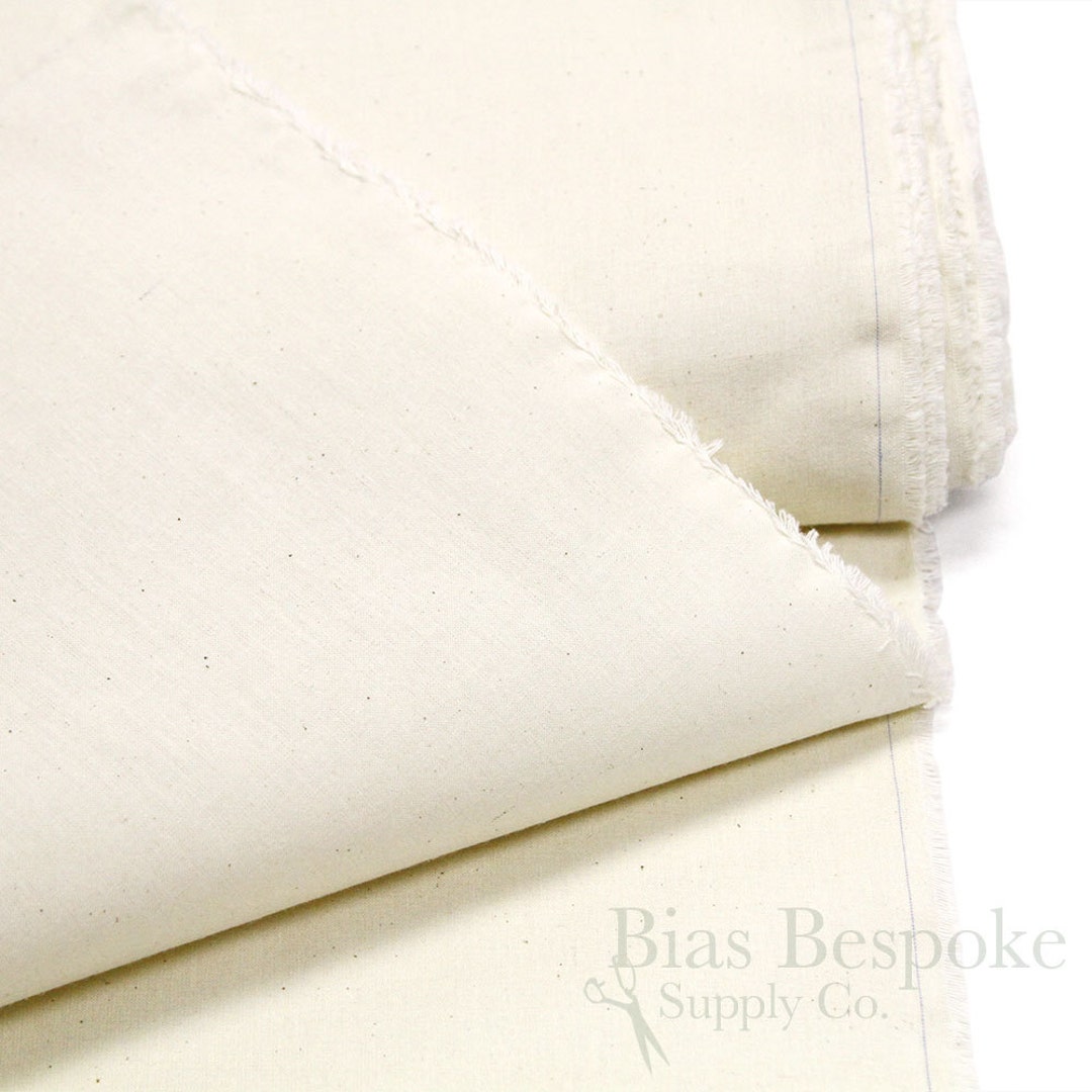 Natural Cotton Muslin Fabric, 63 Wide, 5 Yards or 15 Yards Etsy