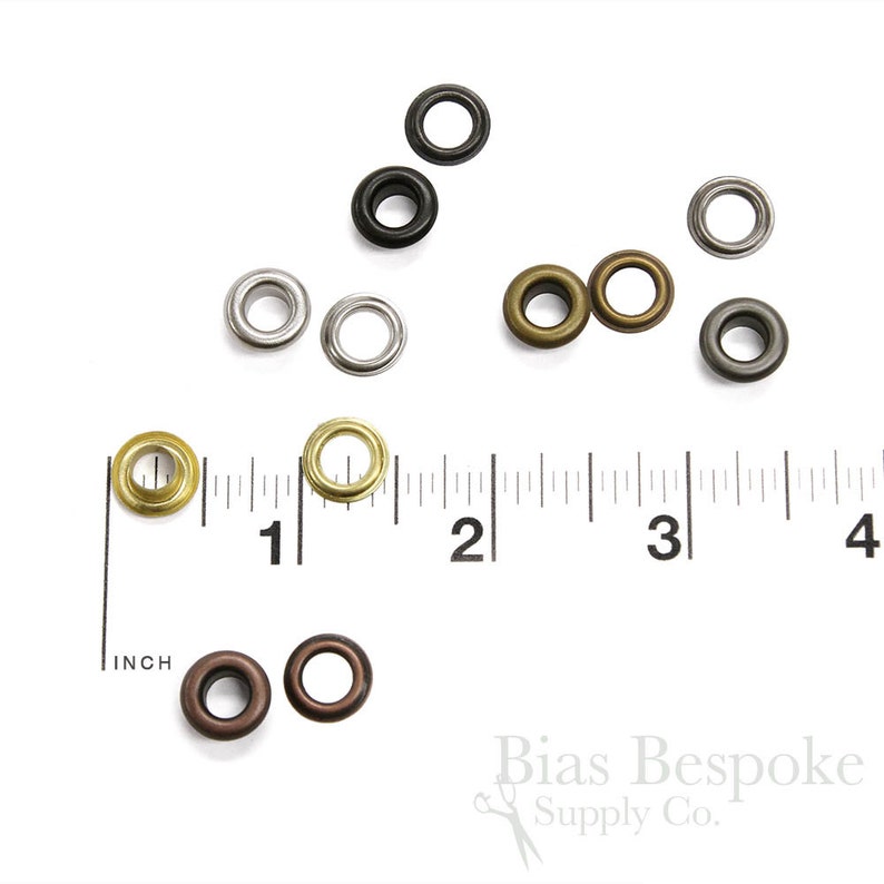TISH 11.5mm Outside Diameter Grommets Set of 144 Antique Brass