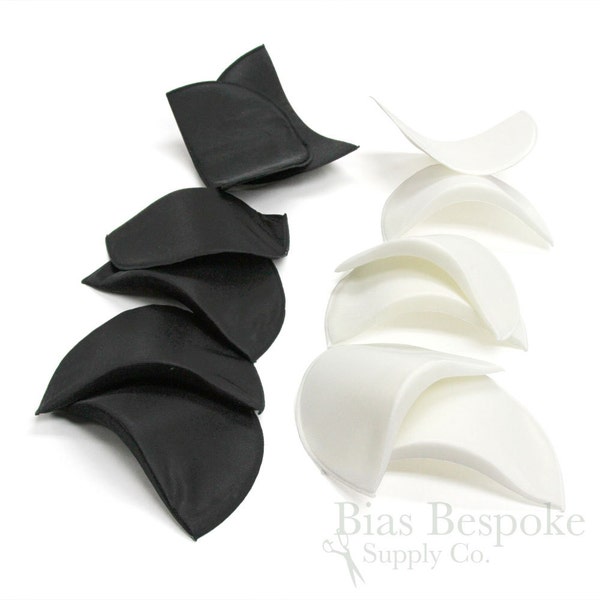 Fabric-Covered Foam Shoulder Pads in Two Colors and Sizes