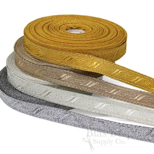 FLORENCE 3/4&quot; Wide Military-Style Bullion Braid Trim: 5 Yards or 27 Yard Roll