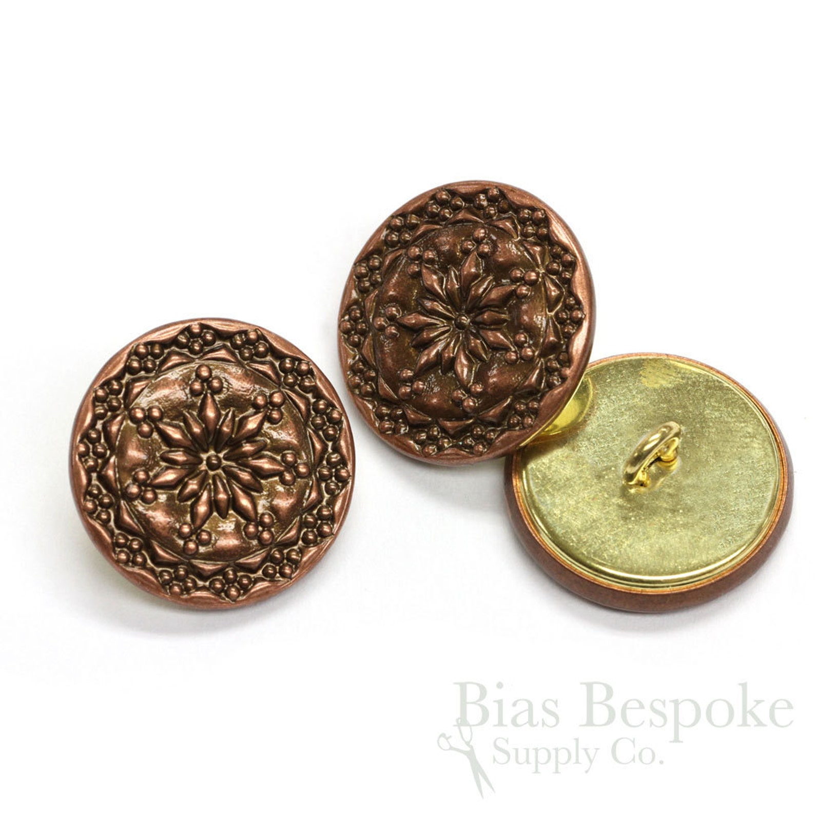 Folk Button Sets of Copper Traditional Folk Star Buttons, Made in France - Etsy