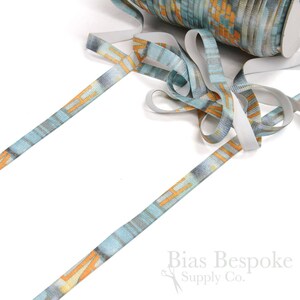 LEDA PRINT 15mm Plush Back Bra Strap Elastic, Made in Italy Urban Typography