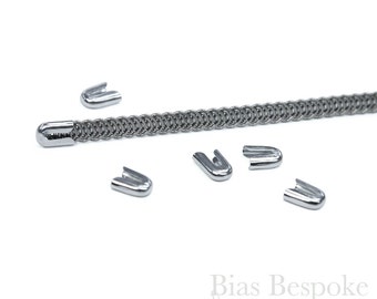 End caps for Spiral Steel Corset Boning, 1/4" or 1/2", Set of 24