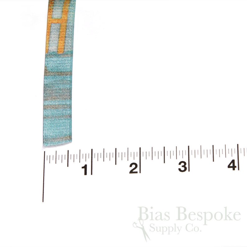 LEDA PRINT 15mm Plush Back Bra Strap Elastic, Made in Italy image 5