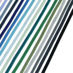 LYRA 11 Picot-Edge Plüsch Dessous Gummiband in Schwarz, Grau & Grüntöne, Made in Italy