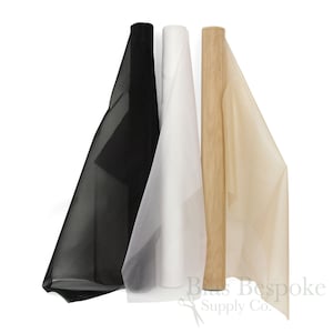 WANG Sheer & Rigid Nylon Mesh, Fine Weave, 59&quot; Wide, Sold by the Yard