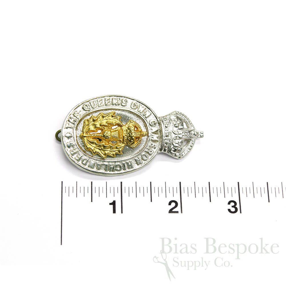 Cameron Highlanders Silver and Gold Metal Cap Badge - Etsy Cameron Highlanders Silver and Gold Metal Cap Badge - Etsy