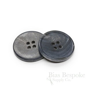 Sets of Dignified Matte Finish Gray-Blue Buffalo Horn Jacket Buttons, Made in Germany image 8