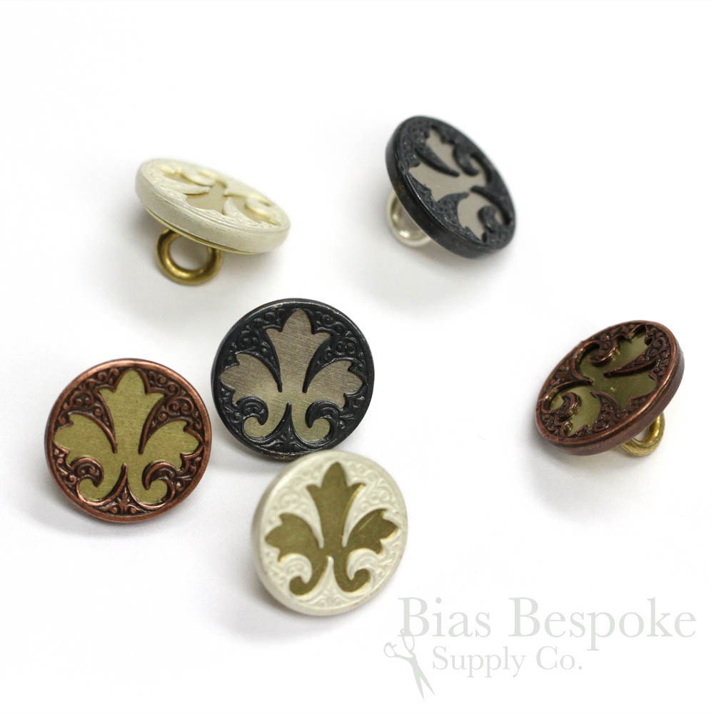 Fleur De Lis Buttons UK