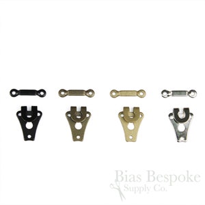 OLDRICH Sew-On Trouser Hooks and Bars, Made in Czech Republic