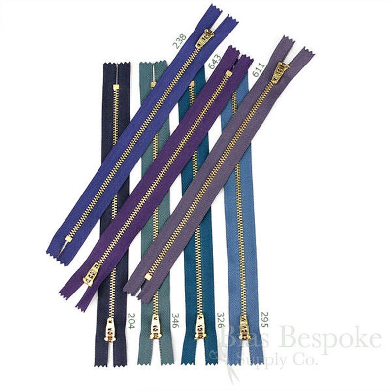 Set of 12 Good Strong Pants Zippers With Gold Metal Teeth Etsy