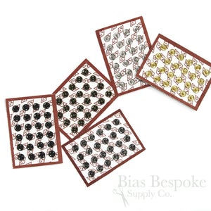 Sets of High Quality Sew-on Snaps, 6mm, 5 Colors Available