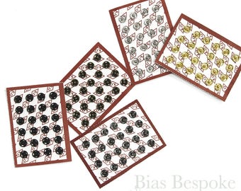 Sets of High Quality Sew-on Snaps, 6mm, 5 Colors Available