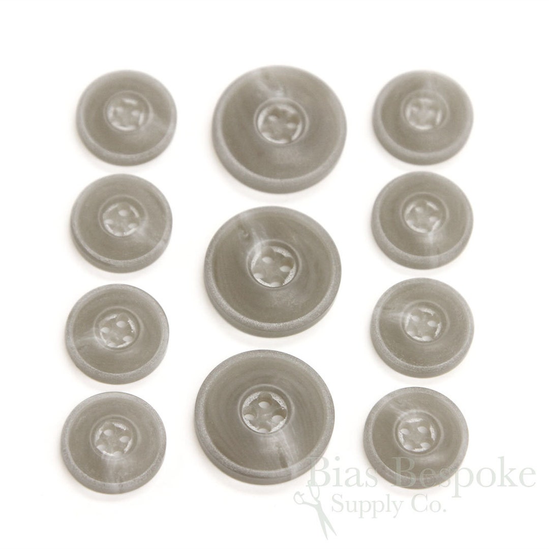 Matte & Double-matte Gray Buttons for Suits and Coats, Made in Italy - Etsy