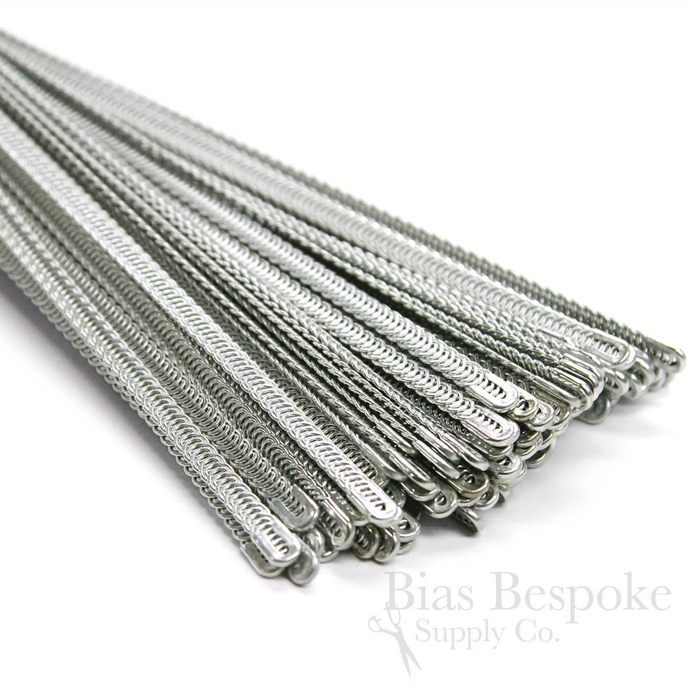 30 Pezzi Stecche Per Corsetto In Acciaio - 6mm X 24 Cm, Con Punte, Per Cucito E Moda - Foto 3