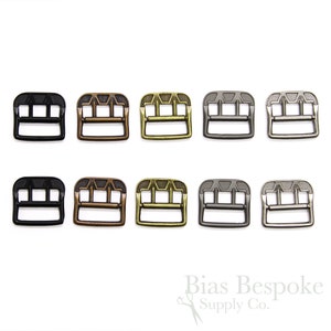 Set of Antique Style Small Metal Buckles, 5 Colors Available