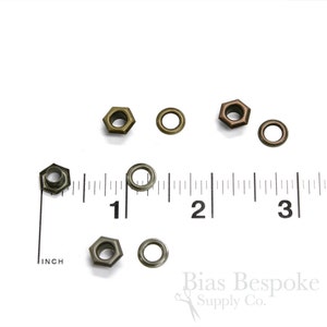 Set of 144 SOL Hexagon Size 00 Grommets, For Bevy Pliers image 3