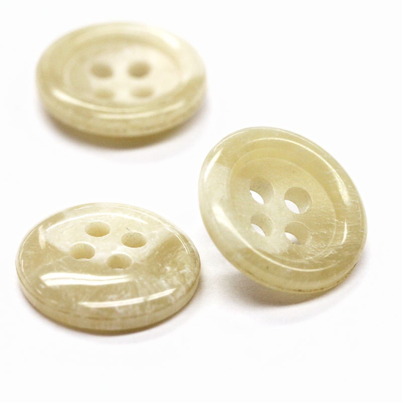 Set of 12 Horn-effect Tan Colored Buttons, 24 Line - Etsy