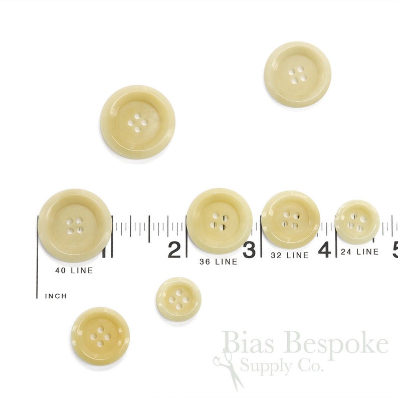 Sharp, Modern Cream Blonde Corozo Buttons for Overcoats, in 2 Sizes - Etsy