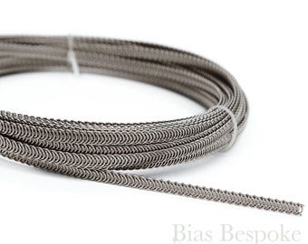 11 yardas de varillas de acero inoxidable en espiral de 1/4" para corsé