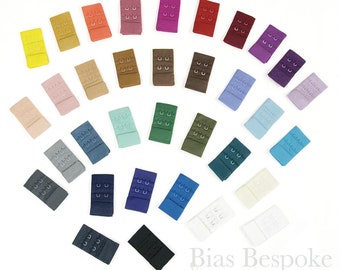 AVA Bra Hook & Eye Fasteners in Many Colors, Made in Italy