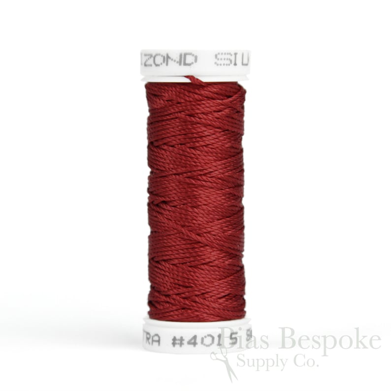 TREBIZOND Twisted Silk Thread: Group 4, Red to Pink Colors 4015 Scarlet