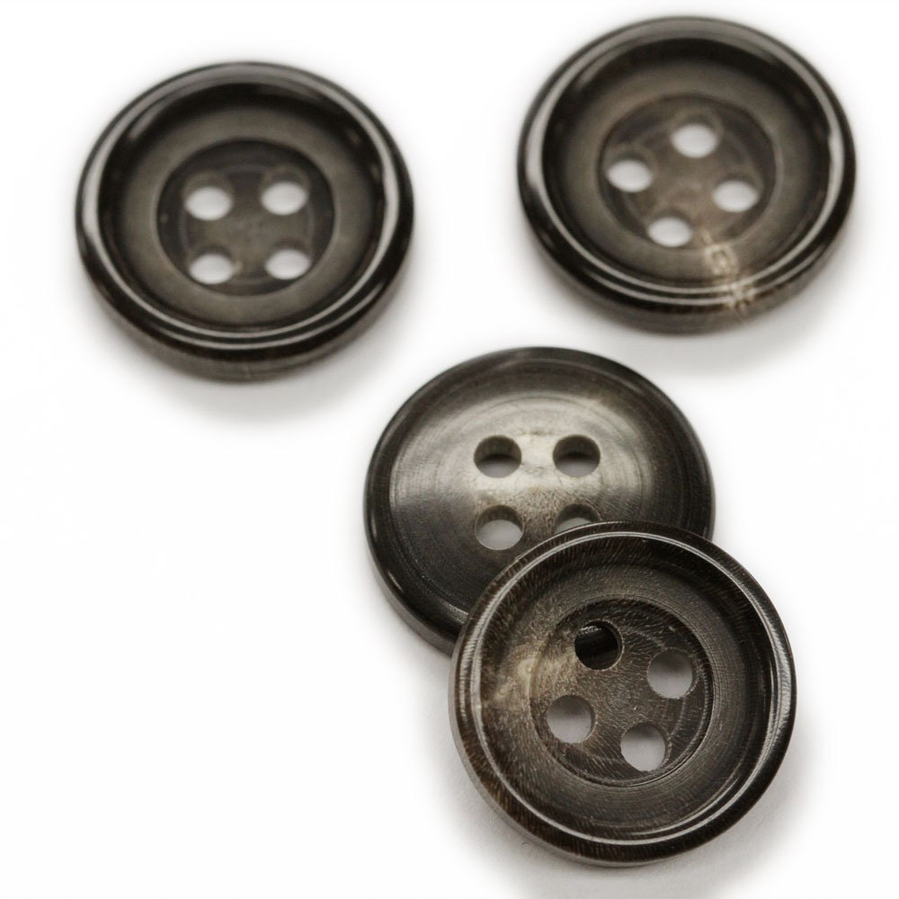 Sets of Luxurious Dark Brown Genuine Horn Suit Buttons Made - Etsy