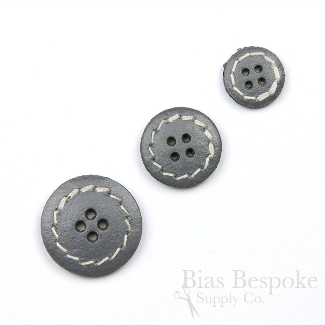 Gray Buttons Gray Suit Buttons Gray Coat Buttons Gray Pant Buttons Lot of 4  Buttons, 2 Sizes Available, 