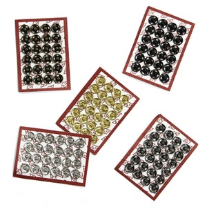Sets of High Quality Sew-on Snaps, 8mm, 5 Colors Available