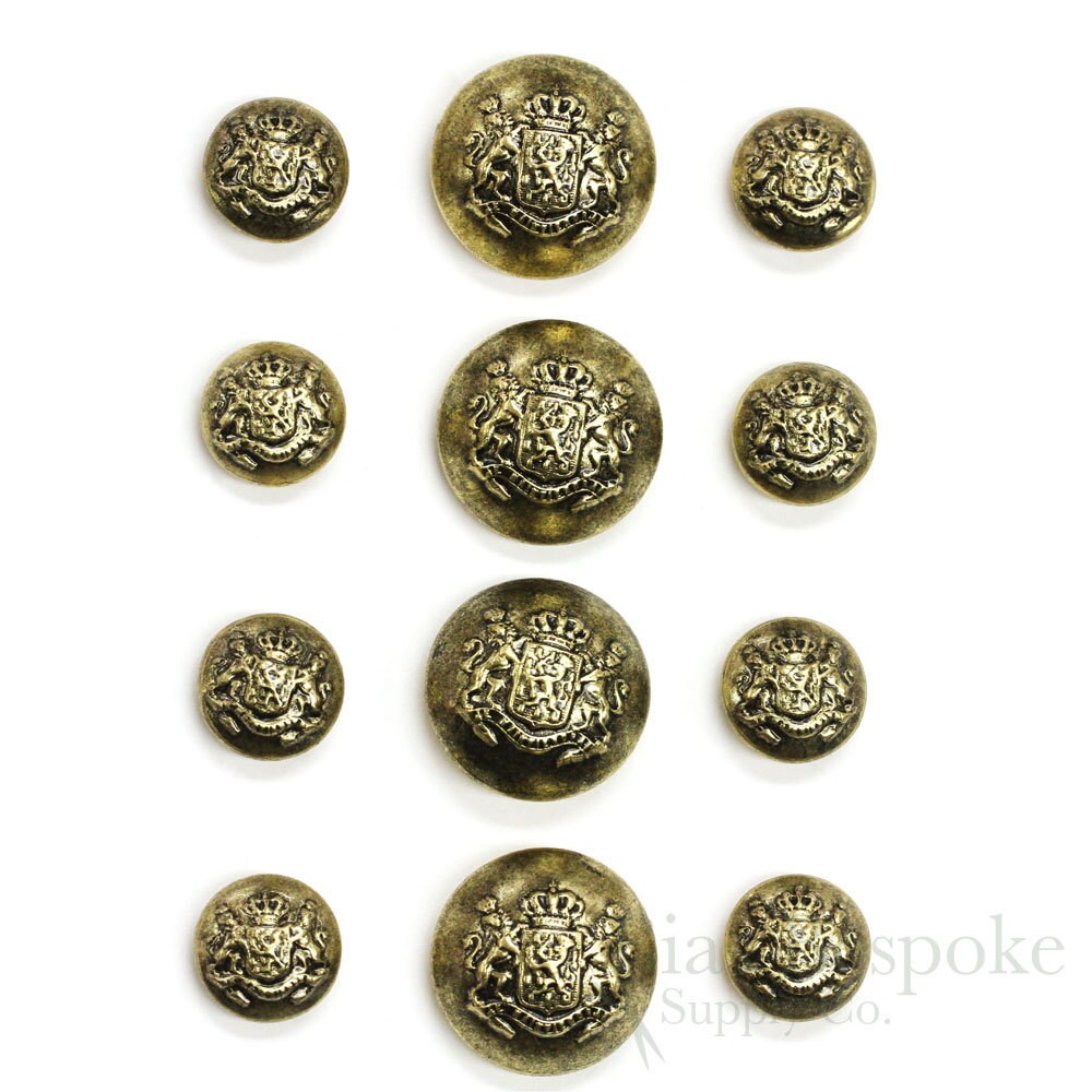 Antique buttons sample フランス2SET レア品