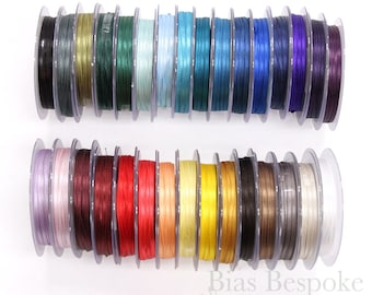 LUCIA 3mm Italian Double Faced Satin Ribbon, Sold by the Yard