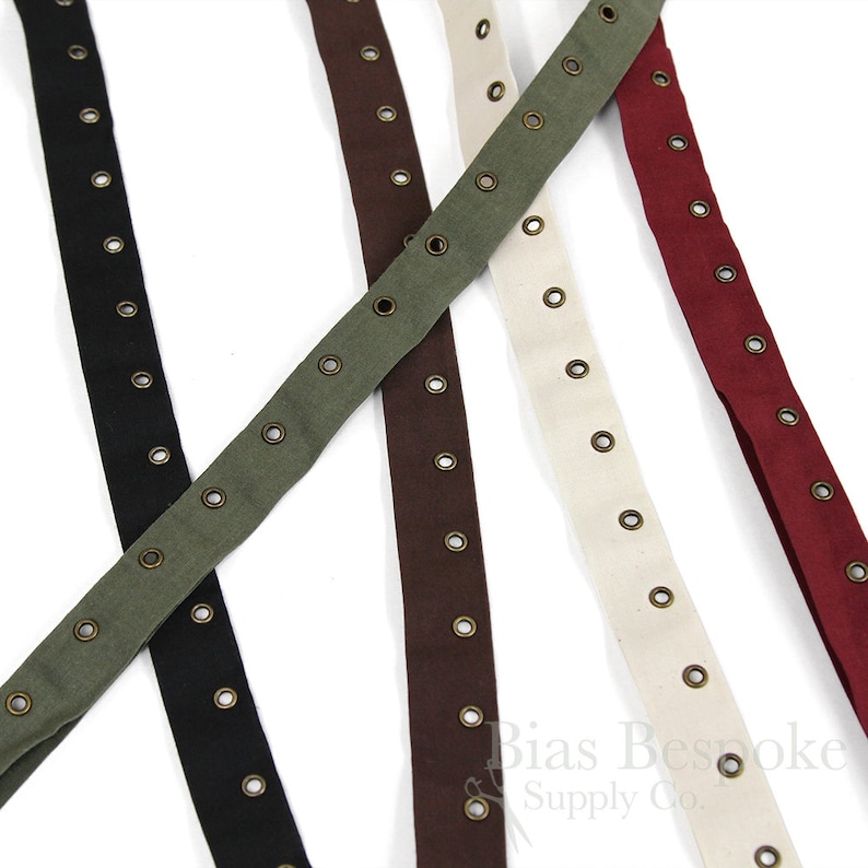 100% Cotton Eyelet Tape With Antique Brass Eyelets, Made in Italy - Etsy
