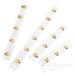 Gold and White Spring Steel Corset Busks, 12 Sizes Available 
