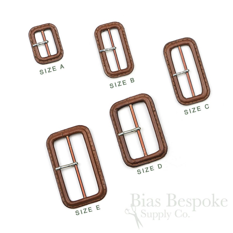 PELL Hickory Brown Leather Buckles With Silver Pins, Made in Italy - Etsy