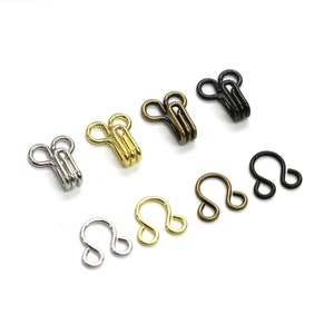 144 Sets of Small (3/8&quot; Long) Hooks and Eyes, Yen Brand