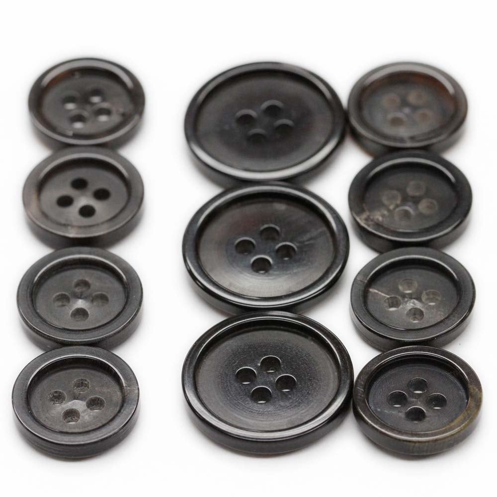  MAGICLULU 20pcs Wooden Coat Horn Buttons Big Hole Wood