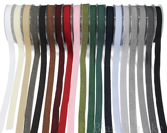 JUNO Innovative Seam Binding Tape in Solid Colors, 20 Meter Rolls, Made in Italy