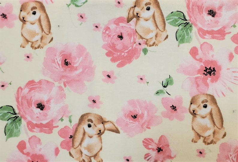 Baby Shower Drool Bib Baby Bandana Bib Teething Bib Bibdana Bunny Flowers Baby Bib
