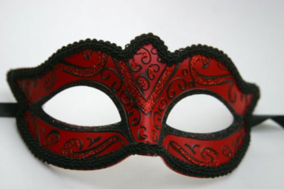 Red and Black Mens Masquerade MaskMasquerade Mask MensMasquerade MaskMasquerade Ball MaskMaskHalloween MaskMardi Gras Mask