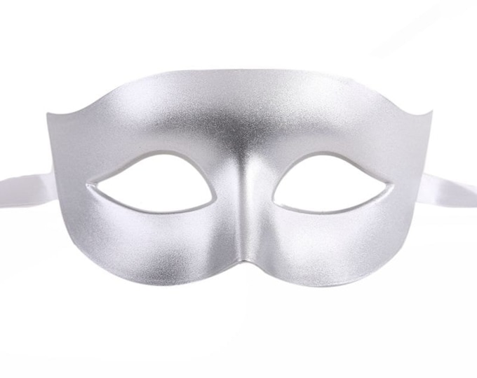 Silver Flick Masquerade Mask